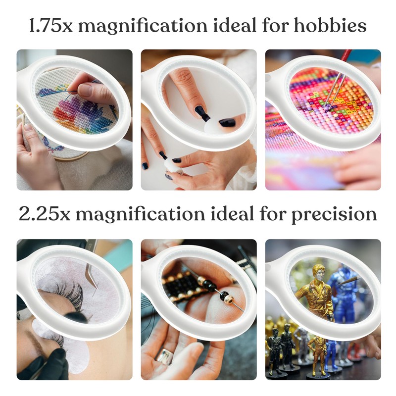 Brightech LightView Pro Flex 2 in 1 Magnifying Desk Lamp,