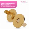 Weddecor 10pcs 18mm Gold Magnetic Snaps Purse Double Rivet Closures