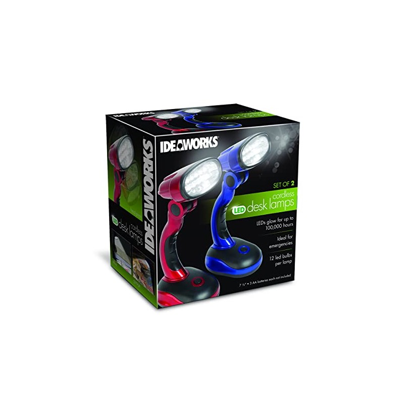 IdeaWorks Jobar International (Set/2) LED Desk Lamps with Pivoting Heads
