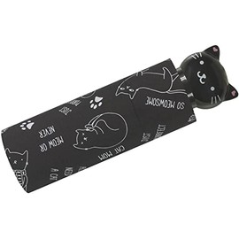 Cute Cat Umbrella Women's Pocket Umbrella Hand Opener with Cat Head Handle Cats Black and White, Ultra Mini, whimsical, cat-themed