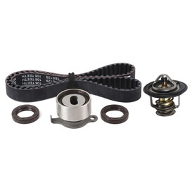 MPLUS Timing Belt Kit & Thermostat Fits 88-91 for Honda Civic 1.5L 1493CC l4 GAS SOHC Naturally Aspirated, 1995 for Honda Civic 1.5L 1493CC l4 GAS SOHC Naturally Aspirated