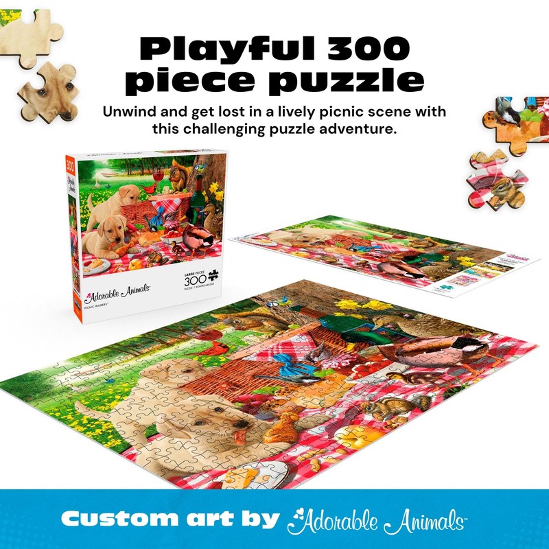 Buffalo Games - Picnic Raiders - 300 Piece Puzzle for