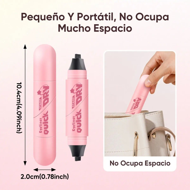 Delineador De Ojos Impermeable Con Doble Sello,one-step Peel