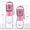Cibaabo - Botella de agua para perro (rosa, 300 ml)