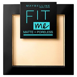 Maybelline New York Puder, Mattierend, porenverfeinernd und langanhaltend, Fit Me! Matte + Poreless, Nr. 220 Natural Beige, 1 x 9g