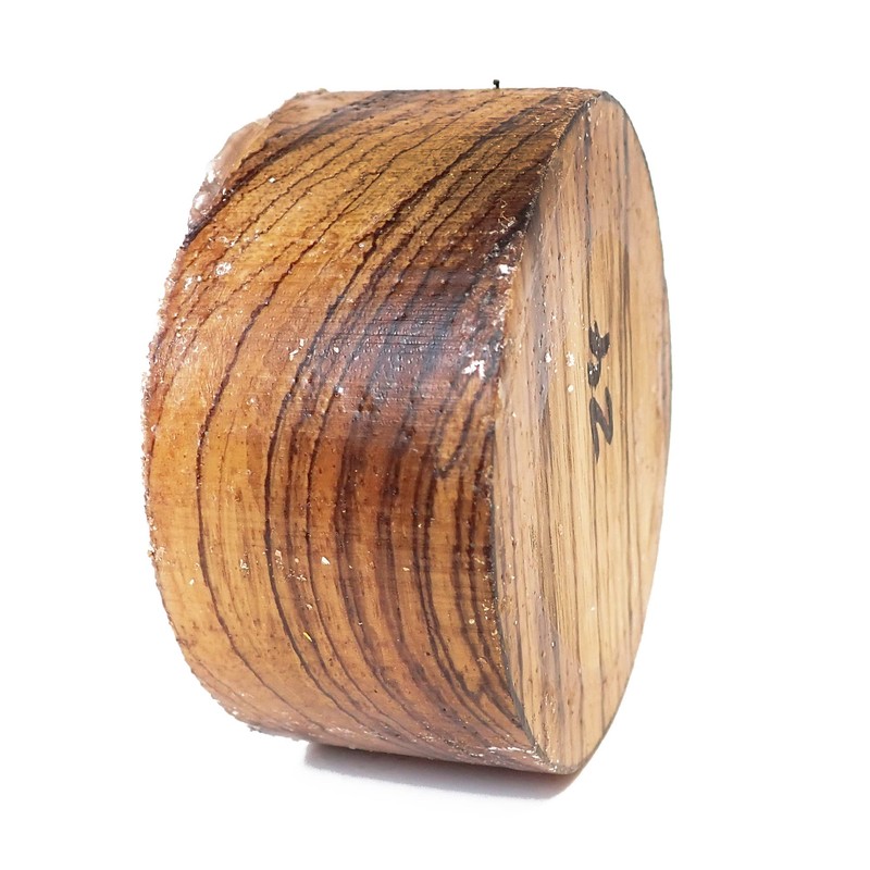 Turners' Mill Bowl Turning Blank - Zebrano, 4x2", Brown