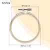 MECCANIXITY 6 Pieces 3 Inch Embroidery Hoops Adjustable Round Bamboo