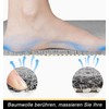 ROIMOE Shower Mat, Non-Slip Triangular, PVC Loofah Massage Shower Mats
