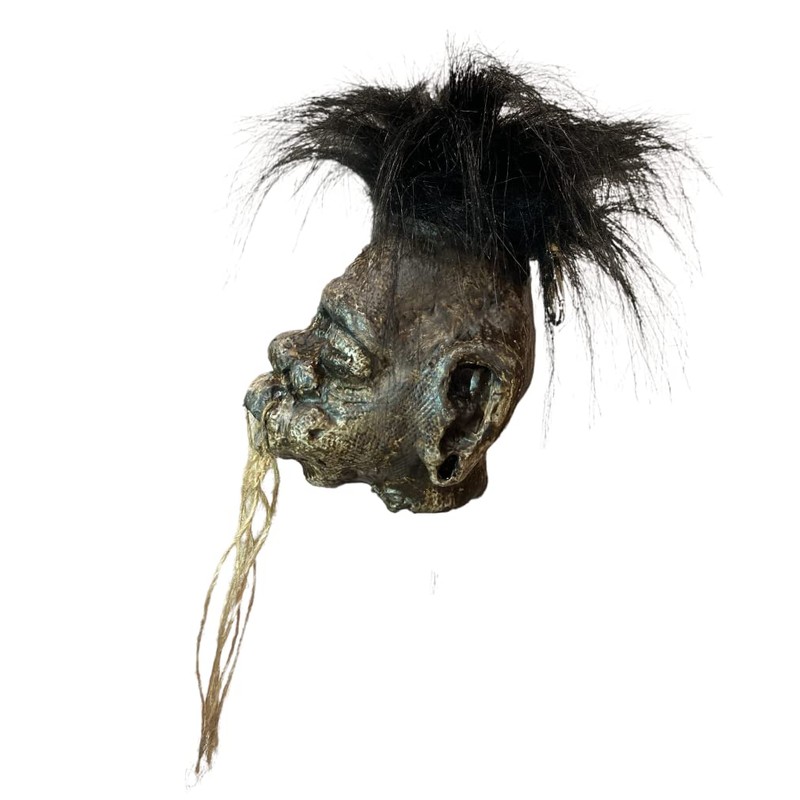 Asylum Zone Jumbo Shrunken Head Replica with Hair and Hanging