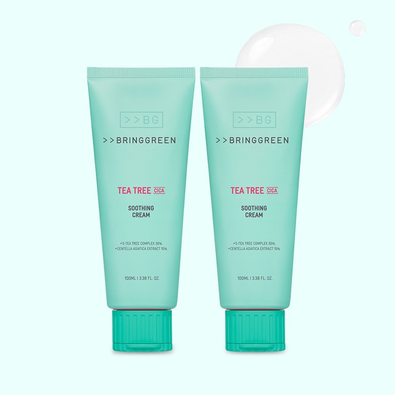 Bringgreen Tea Tree Cica Soothing Cream Plus 100ml+100ml