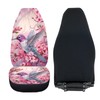 INSTANTARTS Hummingbird Car Seat Covers 2pcs/Set Vehicle Protector Cherry Blossom