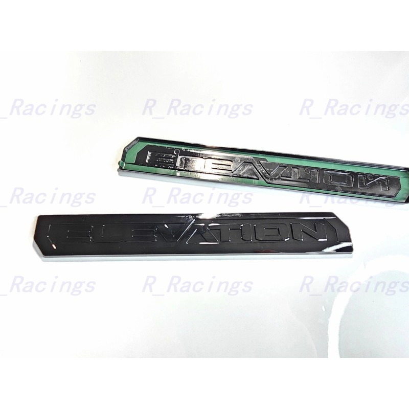 GMC OVERLAY 1PC Gloss Black Rear Tailgate Elevation Emblem Badge