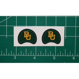 Baylor Bears GREEN Mini Football Gumball Helmets *DIECUT DECALS* D1 BIG12 BU OPI