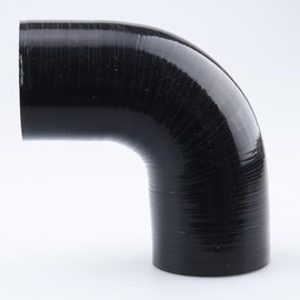 AC PERFORMANCE AC PERFORMANCE ID 2" (51mm) 90 Degree Elbow Coupler Universal Automotive Pure Silicone Hose Intercooler/Intake Piping, Leg Length 3.5" (90mm), Black