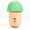 Bahama Kendama Mushroom Pill Kendama- Reverse Spike - Green Over Yellow
