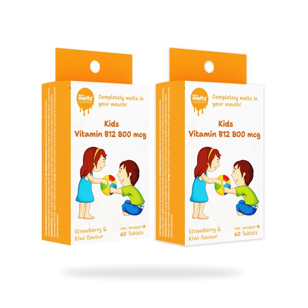 Kids Vitamin B12 Tablets - Supports Brain Development, Quick Dissolving