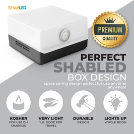 Shabled Bedside Lamp with Drawer – Touch LED Nightstand Lamp with Storage, Shabbos Safe Table Lamp for Bedroom, Baby Nursery, Home Office, Reading Light, 50,000 Hour LED (Black)