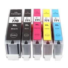 Ink Cartridge Set Black and Color Ink Cartridge Combo for PIXMA MG5770 MG6870 MG7770 TS5070 TS6070 TS8070 BK BK C M Y