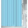 MSV Anti-Mould Shower Curtain - Anti-Bacterial, Washable, Waterproof, Eva, 180 x 180 cm, Blue
