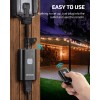 Dewenwils Edishine Outdoor Remote Control Outlet, 15A Wireless Remote Control