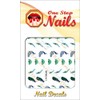Peacock and peacock feathers clear waterslide nail art decals. Set