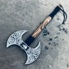 viking tools Axes,Functional Axe, Bushcraft Axe Hatchet for Hunting Bearded