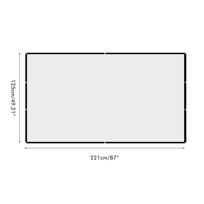 Projector Screen Portable Foldable Projection Screen for Home Theater Camping