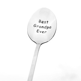 Grandpa Papa Coffee Spoon for Grandfather Gifts from Granddaughter Grandson Best Grandpa Ever Gifts Spoon for Papa Christmas Birthday Gift