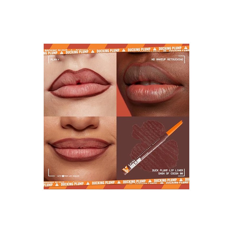 NYX Professional Makeup Duck Plump Liner, Delineador de Labios Voluminizador,