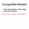 NAGD Fits 18-25 Jeep Wrangler 20-25 Gladiator Passenger Right Rear
