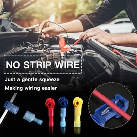 Conectores de cable de empalme rápido en T para cableado, desconexión de conexión eléctrica, kit surtido de 22, 20, 18, 16, 14, calibre 120