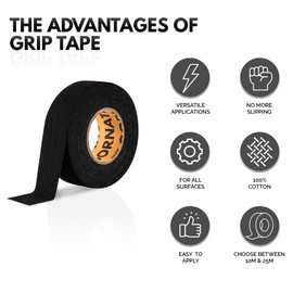 GORNATION Grip-Tape, Handlebar Tape, Better grip on dumbbells, gymnastic rings & pull-up bar, Perfect for calisthenics & fitness, Secure grip during sports, Anti slip tape - 10m