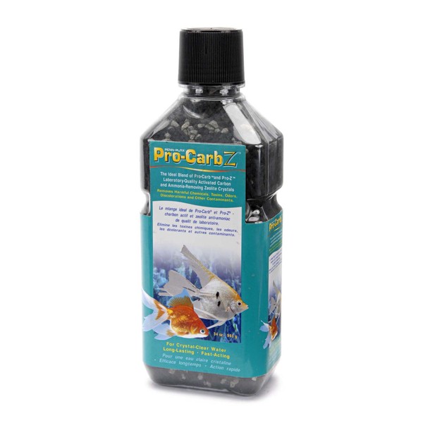 Penn-Plax Pro-Carb Z Contains Activated Carbon and Zeolite for Crystal Clear, Healthy Aquarium Water, 34 Ounce, Model:PBZC2M