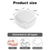 GmeDhc Braces Box with Strainer, Portable Denture Box Cover, Invisible