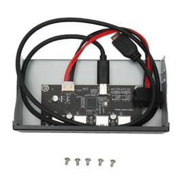 USB 3.2 Front Panel Hub 5.25in 4 Ports 10Gbps Stable Plug and Play Optical Drive Front Panel for Desktop Motherboard Optical Drive 4USB TYPE E