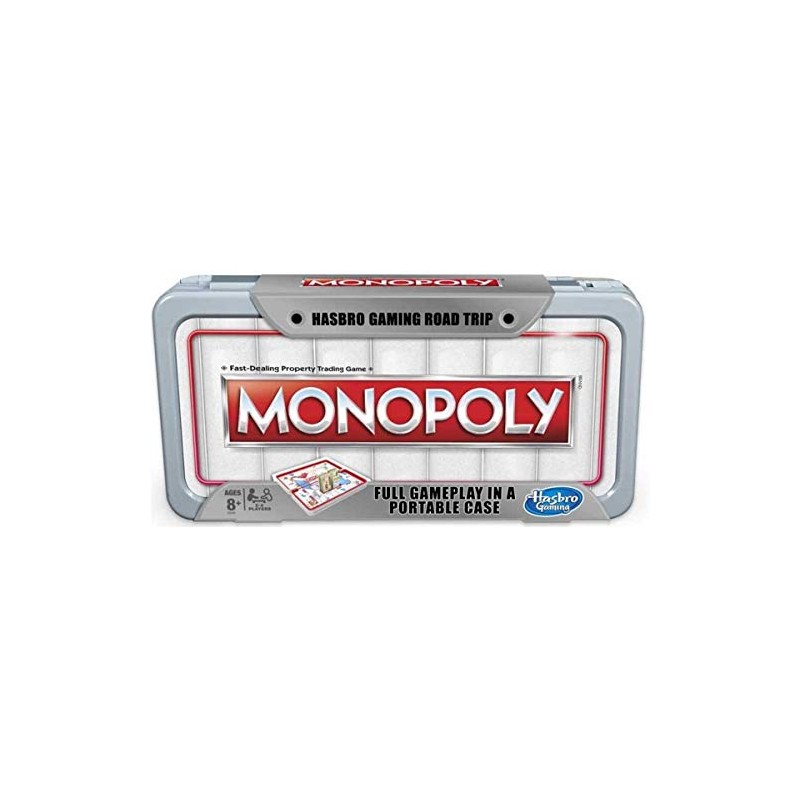 Hasbro Gaming Road Trip Series Monopoly Game Portable Board Game