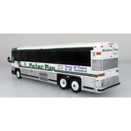 MCI D4000 Bus Peter Pan 1/87 Scale-HO Scale 5" Long New in The Box Well Detailed Both Inside and Out Iconic Replicas Rare!