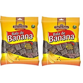 DACOLONIA Bala de Banana 160 grs. - 2 Pack. / Banana Candy 5.64 oz. - 2 Pack.