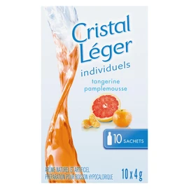 Crystal Light Tangerine Grapefruit Singles, 40g (12 Boxes of 10 Packets)