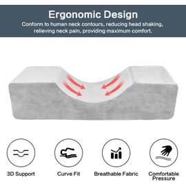 ECCRIS Beauty Lash Pillow for Lash Extension, Comfortable Memory Foam Eyelash Pillow Grafting Salon, Cervical Pillows Support for Protecting The Neck