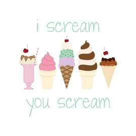 CafePress I Scream You Scream 10" Wall Clock for Livingroom, Kitchen, or Office