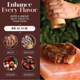 Pink Salt Wall Himalayan Salt Block 12x8x1 with Tray – Natural Grilling, Seasoning & Serving