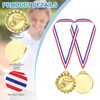 PATIKIL 2.6" Gold Basketball Medals, Basketball Award Medals with Ribbon