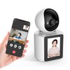 【One-Touch Call & Video Call Compatible】200 Megapixel WiFi Domed Security