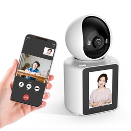 【One-Touch Call & Video Call Compatible】200 Megapixel WiFi Domed Security Camera Indoor Use AI Human Detection Motion Detection Monitoring Camera Suitable for Elderly & Pets Security Surveillance