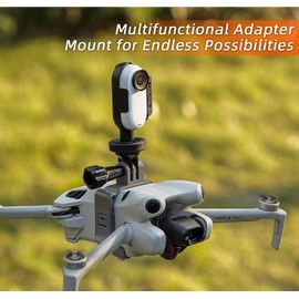Honbobo Mini 4 Pro Adapter Mount Holder for DJI Mini 4 Pro Camera Mount Extension Mount Accessories for GoPro 12/DJI Osmo Action 4 3 2/Insta360 GO 3 2 1