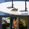 rflaueo Reptile Lamp Stand for Habitat Cage Adjustable 13.7-25.5 Inch