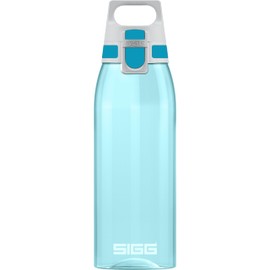 SIGG SIGG - Tritan Trinkflasche - Total Color ONE Aqua - Für Kohlensäurehaltige Getränke Geeignet - Spülmaschinenfest - Auslaufsicher - Leicht - BPA-frei - Hellblau - 1L