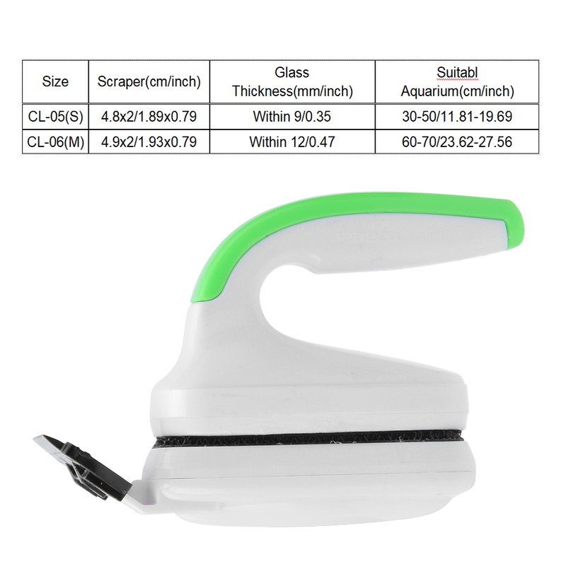 Fish Tank Magnetic Brush Aquarium Double-sided Moss Remover Cleaning Tool