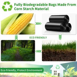 Portable Toilet Bags for Camping – 8 Gallon Biodegradable Compostable Waste Bags for 5 Gallon Bucket Toilet, Extra Thick Leak-Proof Porta Potty Bags for Outdoor, Travel, Car, Hiking & Boating (100)